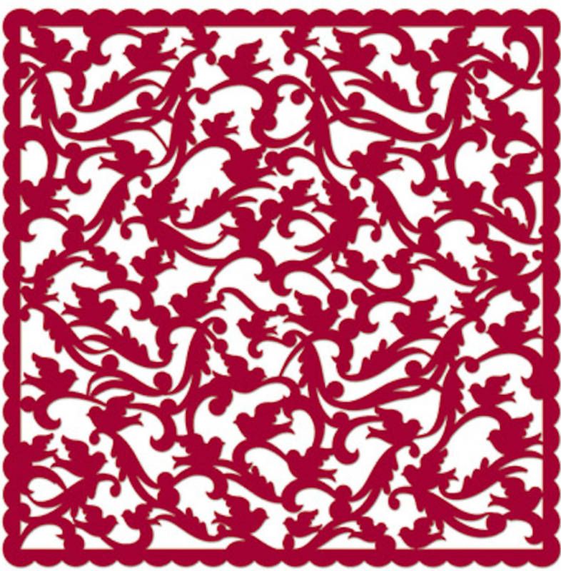 RED BIRD 12x12 DIE CUT CARDSTOCK scrapbooking  