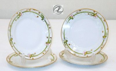 Antique China Nippon Bread & Butter Plates SET OF 4 Vintage China 