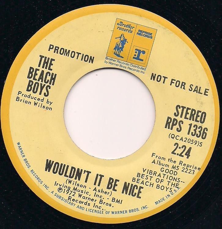 The Beach Boys Wouldnt It Be Nice Reprise Records  