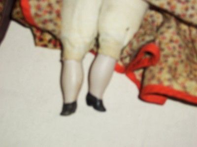 ANTIQUE BISQUE DOLL HAND MADE DARK HAIR LOVELY  