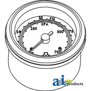 Massey Ferguson Gauge, Oil Pressure A 528415M91 (135,  