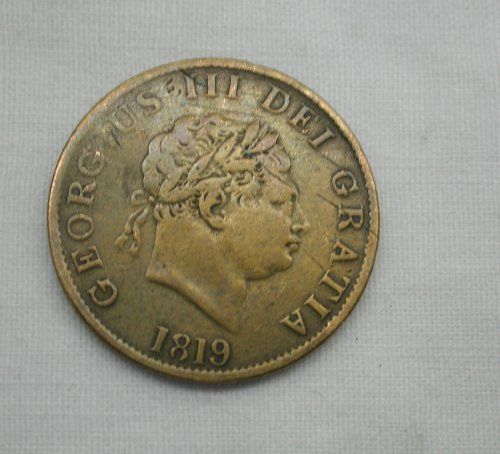 UNUSUAL GEORGE 111 COIN DATED 1819  