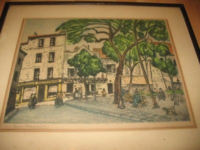 VICTOR JOSEPH ROUX CHAMPION (1871 1953) listed French art watercolor 