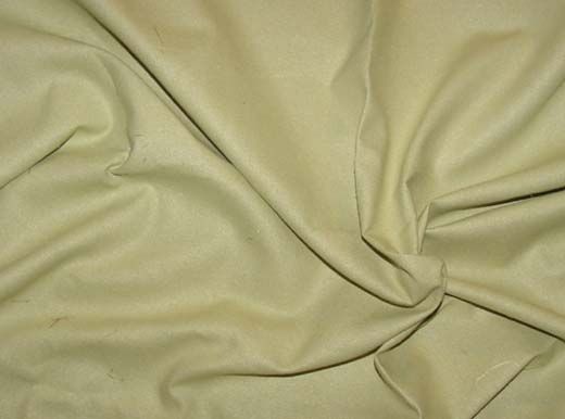 RAW SILK NOIL Fabric CELADON GREEN 1/2 Yard Remnant  