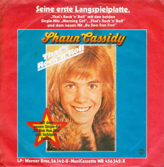 Single SHAUN CASSIDY   Da Doo Ron Ron (1977) PS  