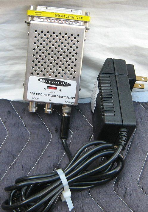 Miranda SER 800E HD Video Deserializer Serial Converter  