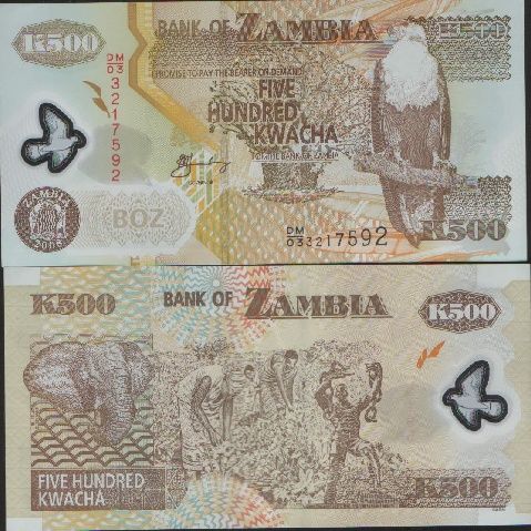 ZAMBIA 50 10000 Kwacha 2008 UNC set 6 pcs  