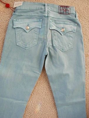 NWT True Religion womens Misty super skinny legging jeans in Ocean 