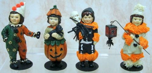 BETHANY LOWE Mini Trick Treaters SET/4 HALLOWEEN LG9349  