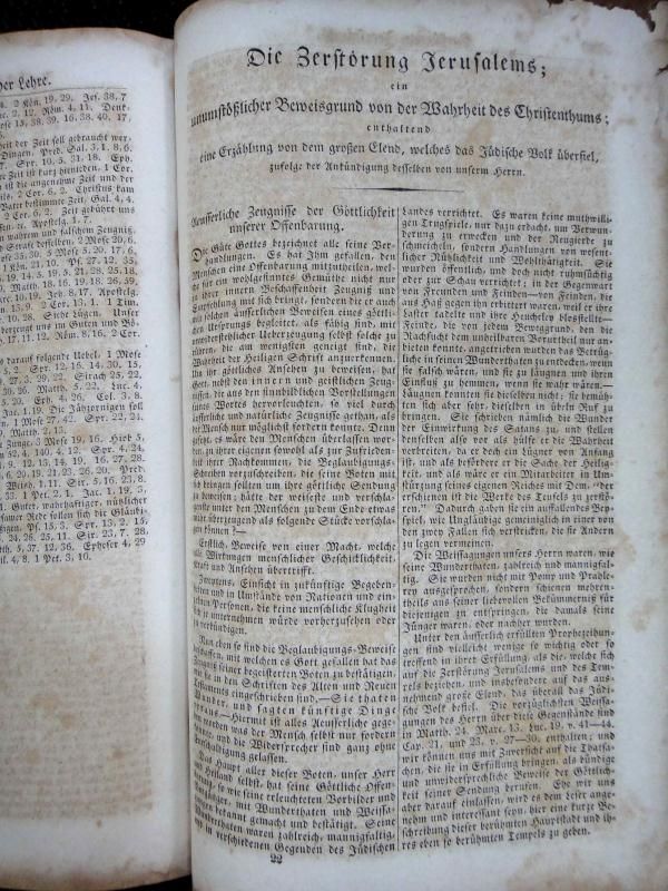 1847 antique BUCH FAMILY GERMAN BIBLE ornate penmanship LANCASTER 