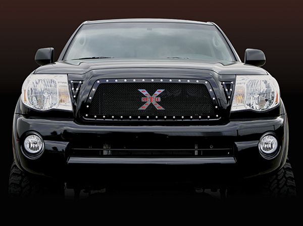 Rex Billet Grille Black 2005 2010 Toyota Tacoma  