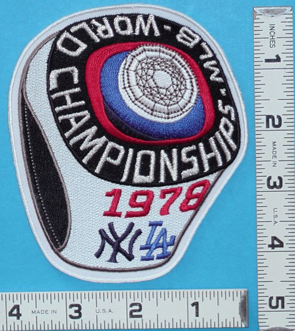 NEW YORK YANKEES 1978 WORLD SERIES CHAMPIONSHIP RING PATCH MLB 