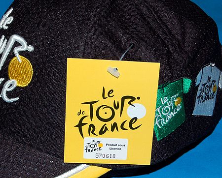 Tour de France 2010 Black & yellow Logo TDF & 4 Jersey Embroidered Cap 