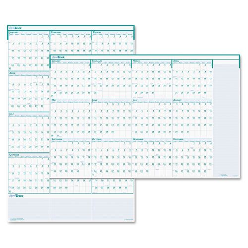 Express Track Reversible/Erasable Yearly Wall Planner  