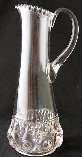 REVERSE TORPEDO whimsey tankard pitcher RARE EAPG  