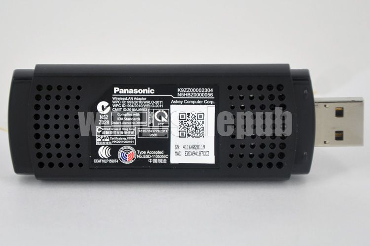 Panasonic TY WL20 TY WL20U TY WL20E Wireless Lan WiFi USB Network 