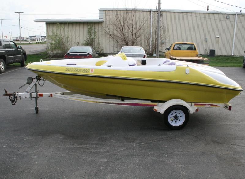 1997 Sea Ray Sea Rayder F 16 Sport Jet Boat Hull w/ Trailer /NO MOTOR 