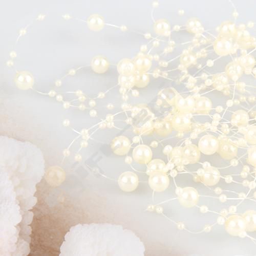 White Pearl Bead Garland Wedding Party Centerpiece Decoration Xmas 