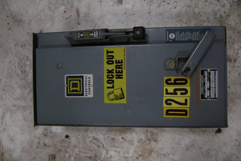 Square D Electrical Box / Size 1 Starter / 20A Breaker  