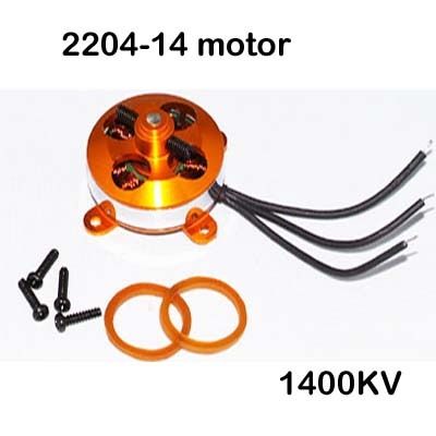 RC 1400 Brushless Outrunner Motor 2204 14 + ESC 10A  