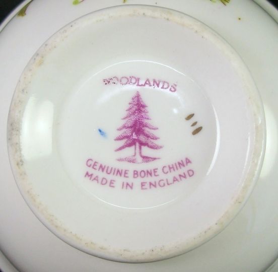 Woodlands Genuine Bone China Cup Floral Made in England  