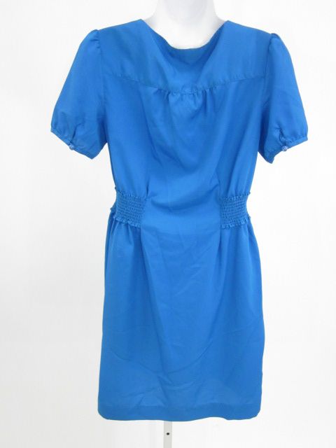 BANANA REPUBLIC Blue Short Sleeve Knee Length Dress 4  
