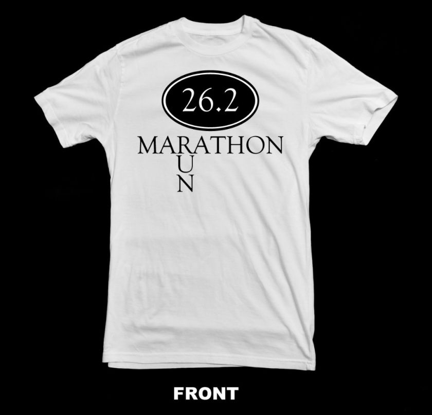 RUN MARATHON 26.2 OVAL T SHIRT ~NEW~ ALL SIZES  