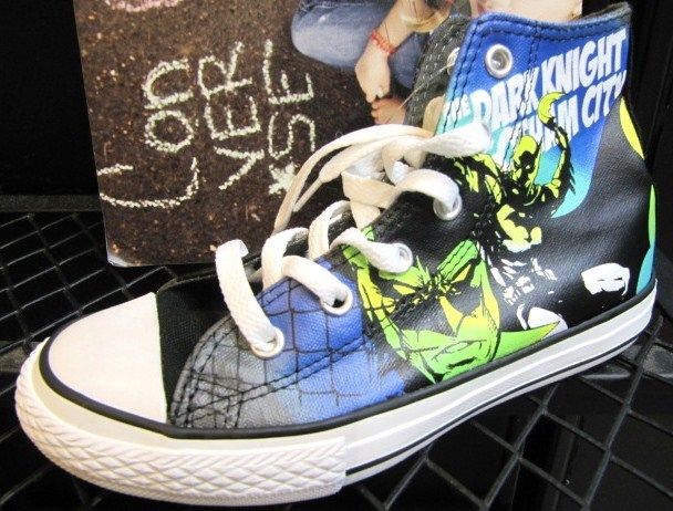 NEW CONVERSE ALL STAR X DC COMICS BATMAN CHUCK TAYLOR BLUE HI KIDS 