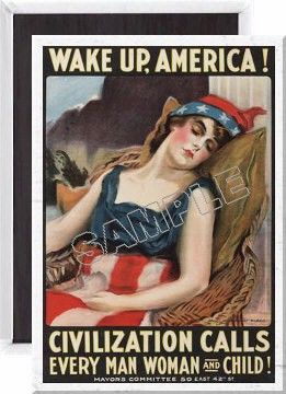   Civilization Calls WWII War Propaganda Poster Fridge Magnet cw08