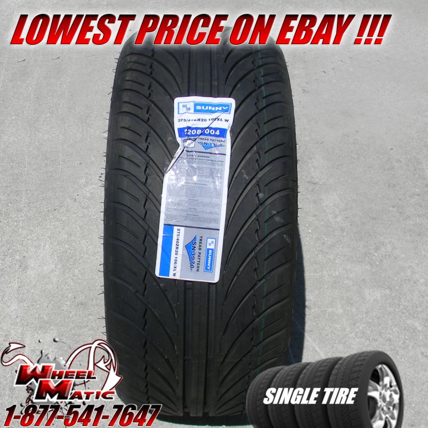 NEW 1 SINGLE TIRE 275/40R20 SUNNY SN3970 275/40R20 275/  