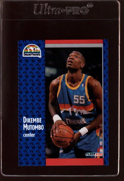 1991 FLEER #277 DIKEMBE MUTOMBO RC MINT *320259  