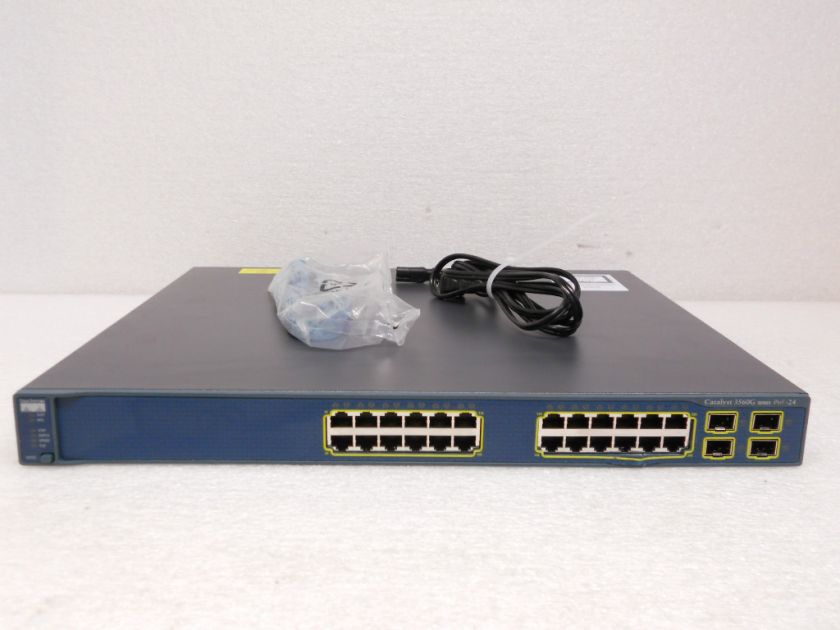   WS C3560G 24PS S 3560G Series Switch w/ PoE broken faceplate tm  