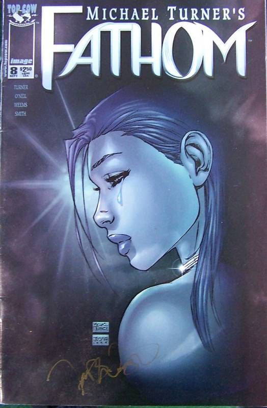 MICHAEL TURNERS FATHOM AUTHOR SIGNED COMIC  