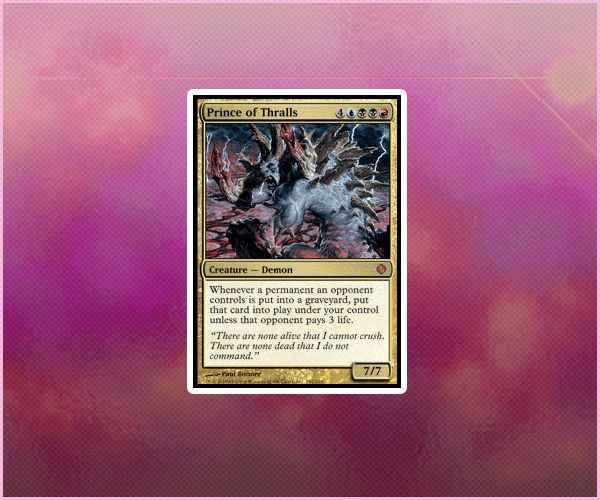 MTG   Magic PRINCE OF THRALLS Shards Of Alara MYTHIC  