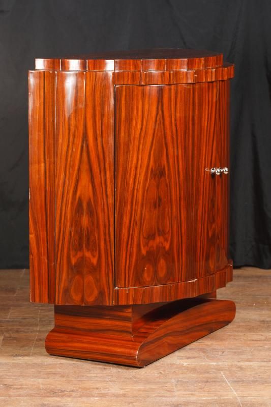   Deco Scallop Cabinet Cupboard Server Table  Retro Vintage Furniture