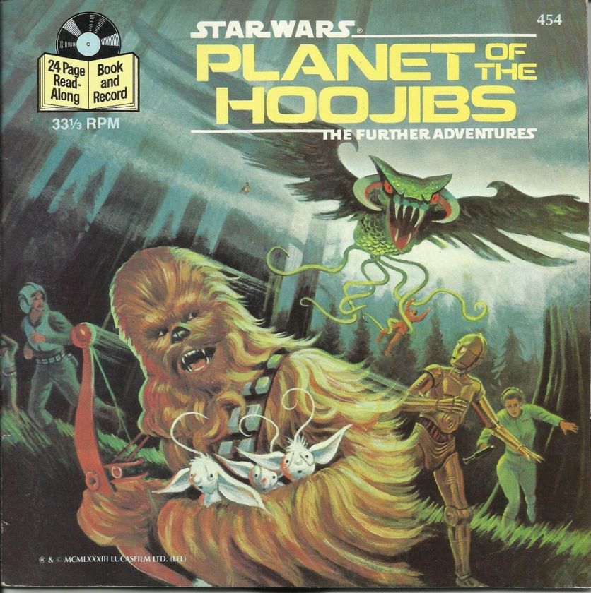   STAR WARS PLANT OF HOOJIBS VINYL 33 1/3 RECORD READ ALONG BOOK  