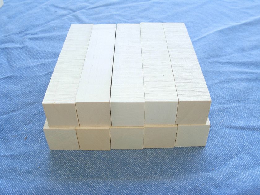 Holly wood turning square pen blanks lathe spindle 1x1s  