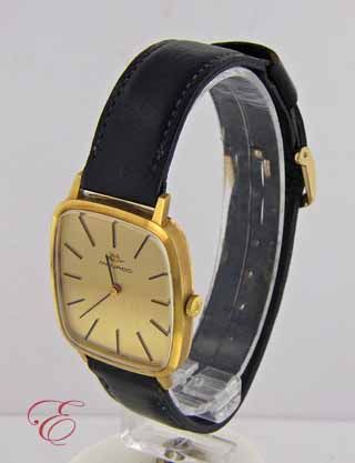 Vintage Movado 18K Gold Mens Watch  