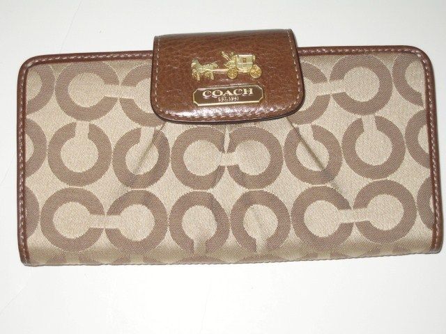 NWT COACH MADISON OP ART SLIM ENVELOP PURSE 41985 B4/KH  