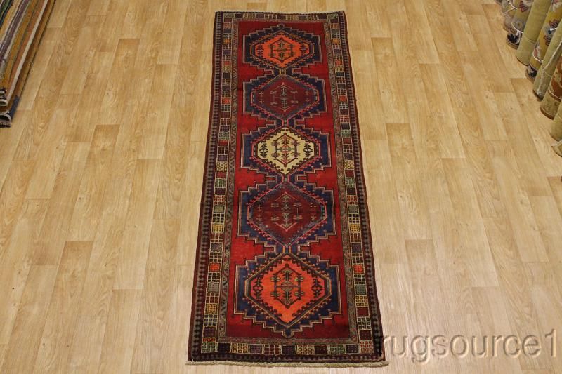 ANTIQUE TRIBAL RUNNER 3X10 ARDEBIL PERSIAN ORIENTAL AREA RUG WOOL 