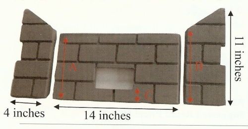 Whitfield Pellet Firebrick Cerra Profile 30, Optima 3  