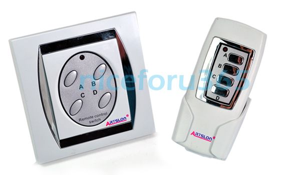 New 4 Ports ON/OFF Digital Wireless Remote Power Switch  