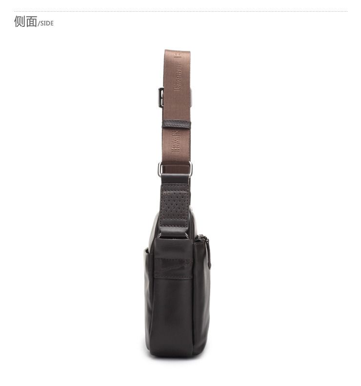 mens new urban fashion Gear BAND messenger shoulder brown and black 