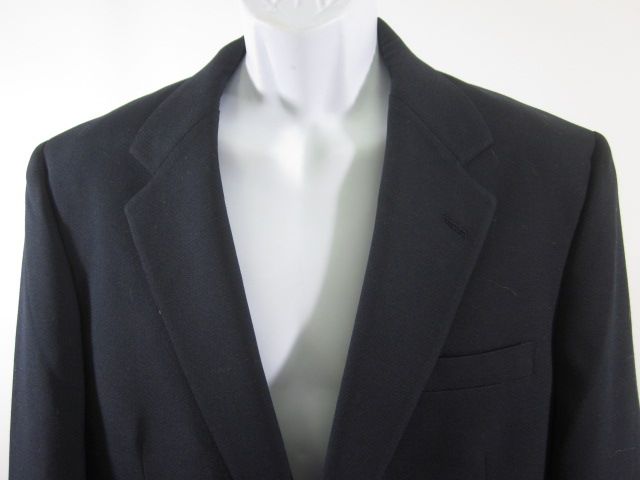 WIMBLEDON Mens Navy Blue Gold Button Blazer JacketSz40  