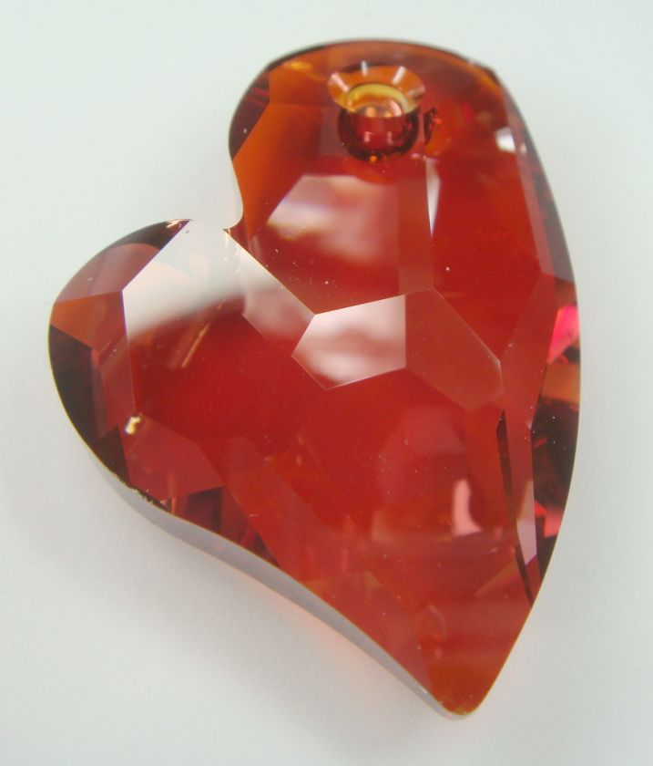 SWAROVSKI 6261 RED MAGMA CRYSTAL 36mm DEVOTED 2 U HEART  