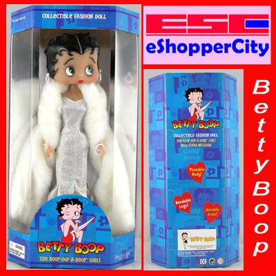 Betty Boop Diva White Dress Doll Barbie Type Figure New  