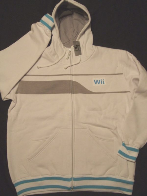 NEW NINTENDO WII SPORTS GAME ZIPUP HOODY SWEATER NES 3X  