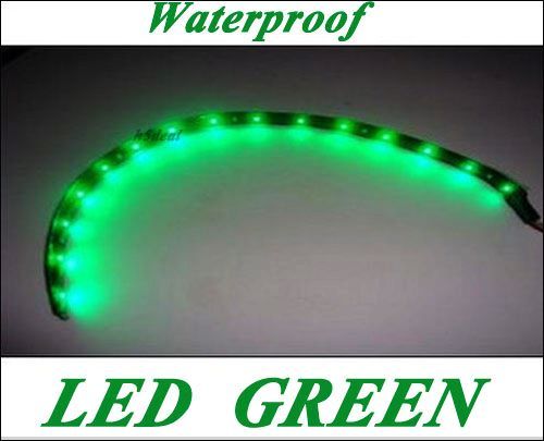 new led lamp string waterproof car strip light 30cm green