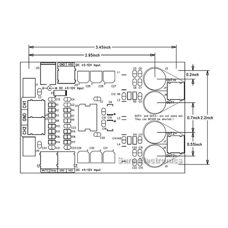   Technology Requires single +12V power source Output Power (per