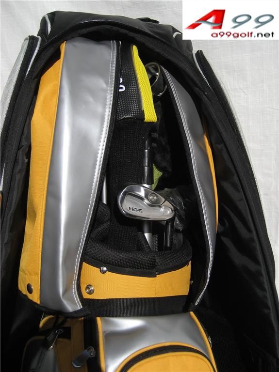 T01 A99 Golf Bag Travel cover Wheel grey/black+TSA lock  